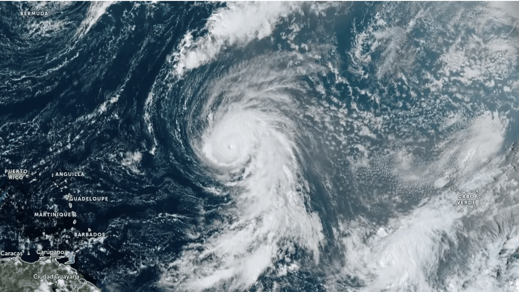 Hurricane Kirk strengthens into a Category 4 storm in the Atlantic